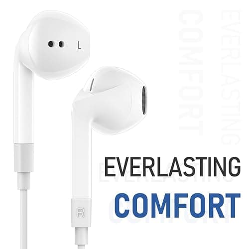 LUDOS FEROX Wired Earbuds in-Ear Headphones, 5 Year Warranty, Earphones with Microphone, Noise Isolation Corded for 3.5mm Jack Ear Buds for iPhone, Samsung, Computer, Laptop, Kids, School Students thumbnail 6