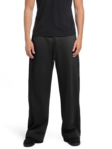 Qlarnaweer Men's Sweatpants Joggers Baggy Wide Leg Lounge Pants with Pockets Casual Athletic Sweats thumbnail 3