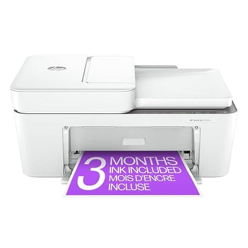 HP DeskJet 4255e Wireless All-in-One Colour Inkjet Printer, Scanner, Copier, Best for Home, 3 Months of Ink Included (588S6A) - Image 1