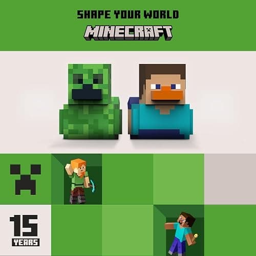 TUBBZ First Edition Steve Collectible Vinyl Rubber Duck Figure - Official Minecraft Merchandise - TV, Movies & Video Games thumbnail 6