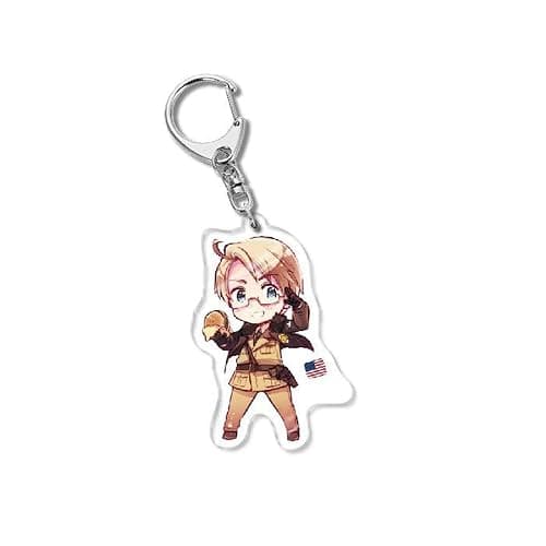 GO2COSY Set of 10 Anime Axis Powers Hetalia Acrylic Keychain Pendant Key Chain thumbnail 3