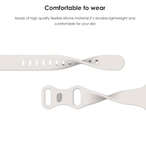 ZZL Sport Band Compatible with Apple Watch Bands 42mm(Series 10) 41mm 38mm 40mm, Soft Silicone Slim Thin Small Replacement Strap Compatible for iWatch Series 10 9 8 7 6 5 4 3 2 1 SE Sport Edition Women Men thumbnail 4