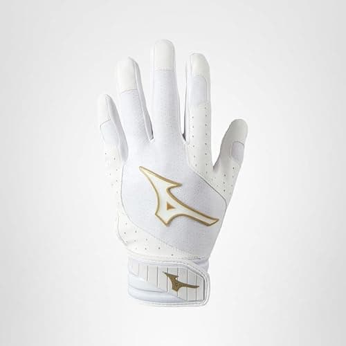 Mizuno Finch Softball Padded Batting Gloves | Pair | Adult and Youth | Nonslip Palm | Padded ShockPalm | FlexMesh Back | QuikAdjust Wrist Tab thumbnail 4