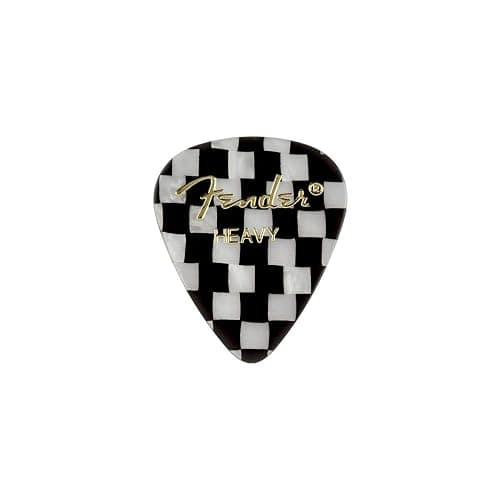 Fender Graphic Guitar Picks 351 Shape, Checker, Heavy, 12-Pack - Image 1