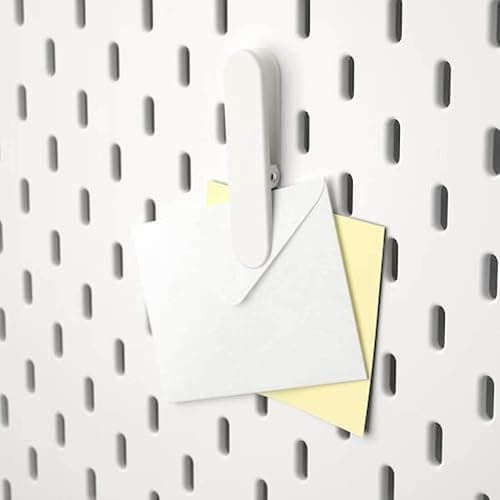 Ikea Pegboard Accessories (Clip) - Pack of 2, White, 0.5 Quart, IKEAOPC6J127 thumbnail 3