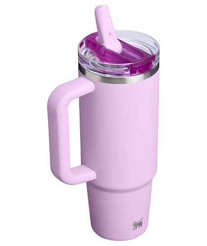 STANLEY Quencher ProTour Flip Straw Tumbler with Leakproof Lid 30 oz | Built-in Straw & Handle | Cupholder Compatible for Travel | Insulated Stainless Steel Cup | BPA-Free | Soft Orchid | Built-In Straw & Handle | Cupholder Compatible for Travel | Leakproof Insulated Stainless Steel Cup | BPA-Free thumbnail 4