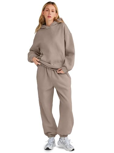 AUTOMET Womens 2 Piece Outfits Lounge Hoodie Sweatsuit Sets Plus Size Fall Fashion Clothes Airport Travel Pants Tracksuits thumbnail 2