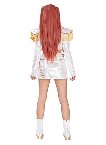 OSIAS Women Mira Cosplay Costume White Stage With Dazzling Laser Design thumbnail 3