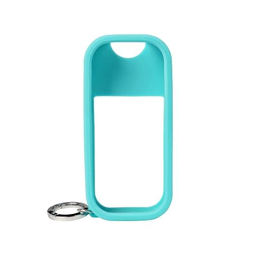 Touchland Body Mist Silicone Case with Keyring, 2 FL OZ - Azure Blue - Image 1