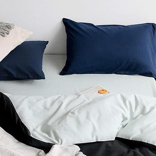 FLXXIE Microfiber Pillow Cases Queen Size Set of 2, Soft Pillowcases with Envelope Closure, Wrinkle Resistant Pillow Covers, 20x30, Navy thumbnail 6