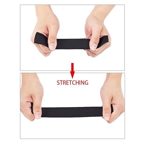 Airisoer Elastic Bands for Sewing 1 Inch x 12 Yards, Black | Stretchable Knit Elastic Spool, Durable & Strong, for Waistbands, Pants, Clothes, DIY Crafts & Sewing, and Everyday Fixes thumbnail 6