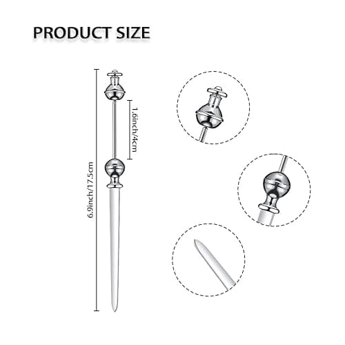 16 Pcs Beadable Letter Opener Metal Letter Opener Envelope Opener Knife Beadable Letter Opener Stainless Steel Envelope Opener Slitter for Office Home DIY Supplies thumbnail 3