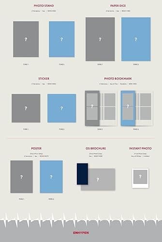 Kakao M ENHYPEN DIMENSION ANSWER AlbumFolded PosterExtra Photocards Set TYPE 2 ver. thumbnail 4