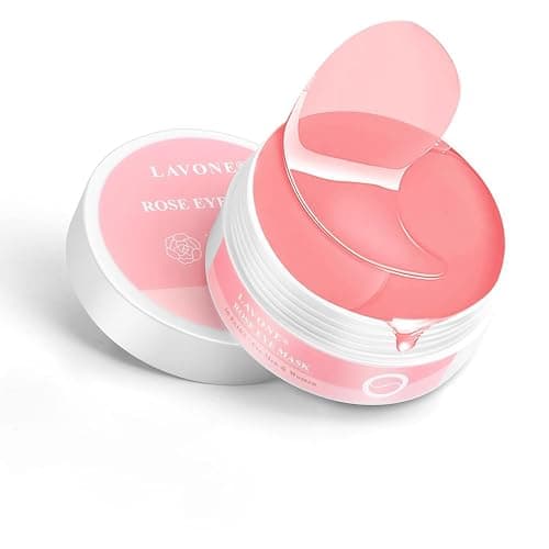 Eye Mask - 30 Pairs Rose Under Eye Patches Skin Care Products,Eye Masks Skincare for Dark Circles and Puffiness, Reduce Wrinkles, Eye Bags and Fine Lines, for Women and Man - Rose - Image 1