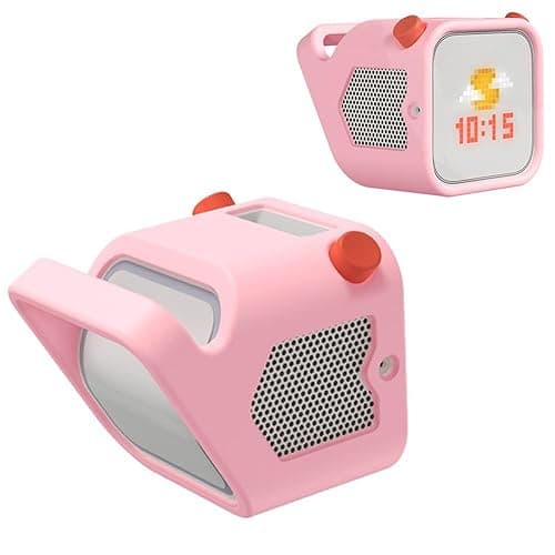 Silicone Protective Case for Yoto Player (3rd Gen.), Skin Cover Sleeve Fitted Protective Jacket for Yoto Kids Audio Player, Easy-to-Carry Handle (Pink) - Pink