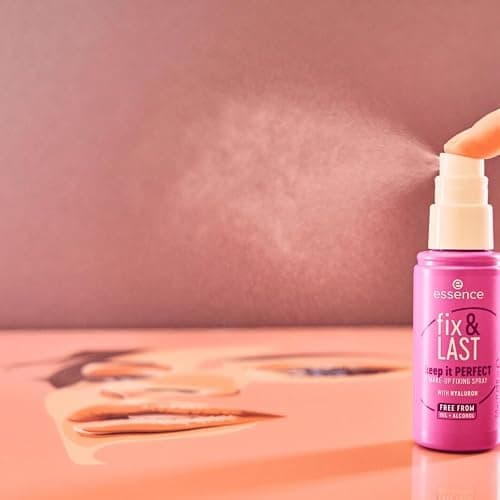 essence fix & LAST keep it PERFECT MAKE-UP FIXING SPRAY, Transparent, fixierend, natürlich, strahlend frisch, vegan, ölfrei, ohne Parfüm, ohne Alkohol, 1er Pack (50ml) thumbnail 5