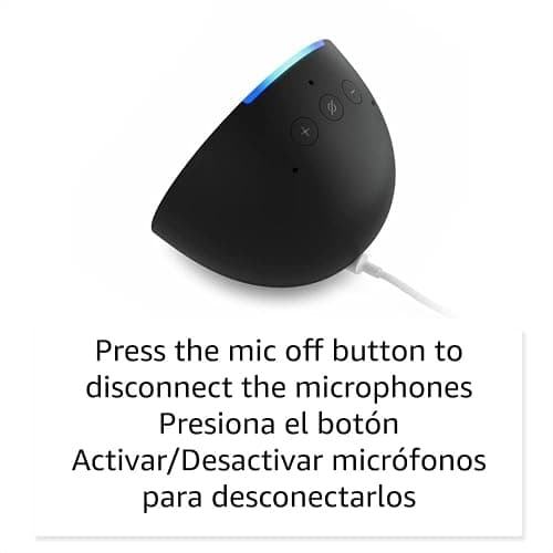Echo Pop | Full sound compact smart speaker with Alexa | International Version with US Power Adaptor | Charcoal thumbnail 6