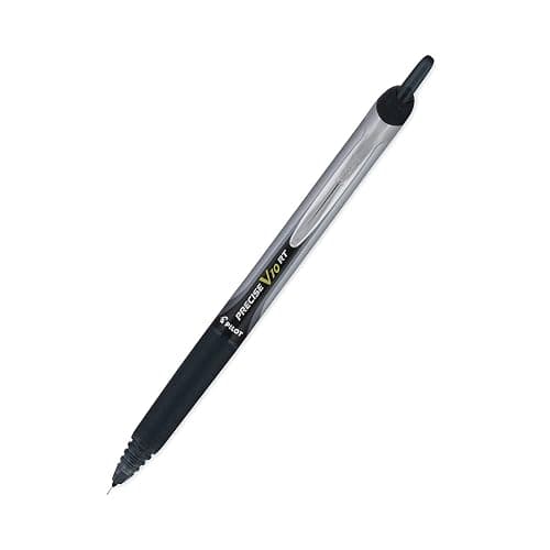 PILOT Precise V10 RT Retractable Ball Pens, 1.0mm, Black, 12-Pack | Writing made smooth, retractable ink pens for writing, refillable, rolling ball, black pens, bold point thumbnail 5