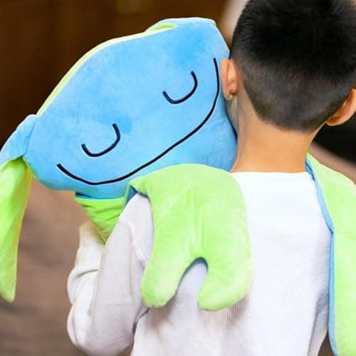 Bumpas Weighted Plush Toy – Machine Washable Calming Stuffed Animal for Kids – Arms and Body are Weighted to Give a Realistic Hug – Soft Companion for Playtime, Naptime & Travel (Shuggy) thumbnail 9