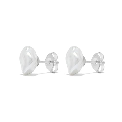 .925 Sterling Silver Freshwater White Keshi Cultured Pearl Earrings thumbnail 2