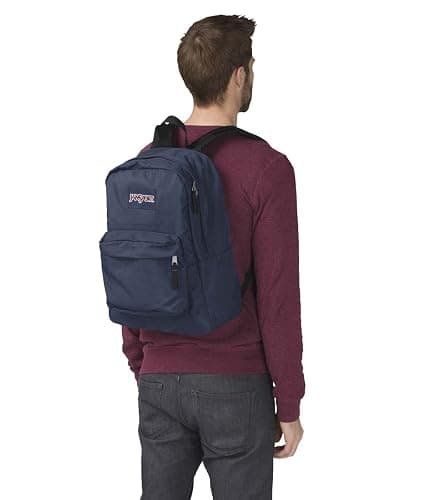 JanSport SuperBreak One Backpack Navy - Durable, Lightweight Bag with 1 Main Compartment, Front Utility Pocket with Built-in Organizer - Premium Backpack thumbnail 9