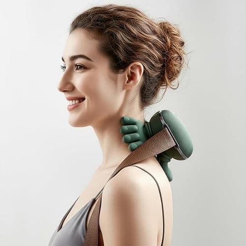 Neck Massager with Heat, Shiatsu Neck and Back Massager with 4D Kneading, Wireless Deep Tissue Massage for Shoulder and Cervical Pain Relief, Portable and Rechargeable for Home and Office thumbnail 2