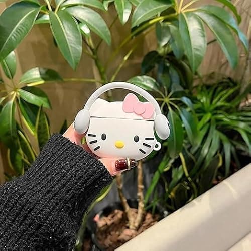 Compatible with AirPods 4 Case Cover 2024 with Cleaning Kit,Cartoon Kawaii for AirPods 4th Generation Case Silicone case for Apple Airpods 4 with Keychain for Women Girls (Kitty White) | 2024, with Cleaning Kit, Cartoon Kawaii, with Keychain, for Women Girls, Kitty White thumbnail 3