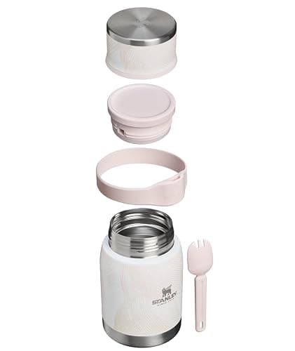 STANLEY Adventure To-Go Food Jar and Spork 24 oz | Vacuum Insulated Food Container | Wide Mouth Screw On Lid | Packable for Travel | Stainless Steel with Leakproof Lid | BPA-Free | Sahara Plume thumbnail 3