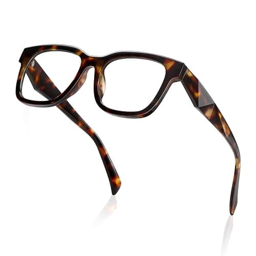 kimorn Blue Light Blocking Glasses,Anti Eyestrain & UV Protection,Square Frame Glasses for Women and Men - Image 1
