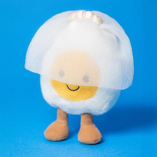 Jellycat Amuseables Boiled Egg Bride Stuffed Toy, 5.5 inches - Food Plush - Fun Wedding & Engagement Gift thumbnail 5