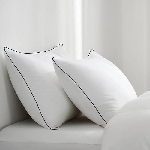 Vorouhals Hotel Collection Bed Pillows for Sleeping 2 Pack Queen Size Cooling Pillows Set of 2 for Back, Stomach or Side Sleepers, Super Soft Down Alternative Microfiber Filled Pillows thumbnail 7