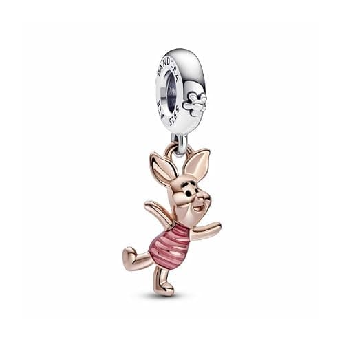 Pandora 782208C01 Disney Winnie the Pooh Piglet Dangle Charm Rose - Image 1