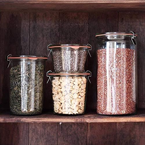 Weck Jar 974 - 1.5L Glass Jars with Large Storage Capacity - Preserving Jars with Airtight Lids Suitable for Pickling - Heat Resistant Canning Jars - Microwave Safe - (1 Jar with Glass Lid) 54 fl. oz thumbnail 9