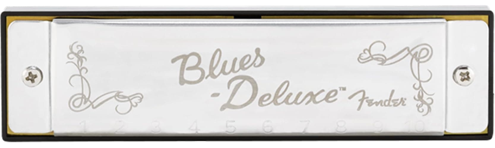 Fender Blues Deluxe Harmonica - Key of C Bundle with Carrying Case, Austin Bazaar Online Manual, and Polishing Cloth thumbnail 8