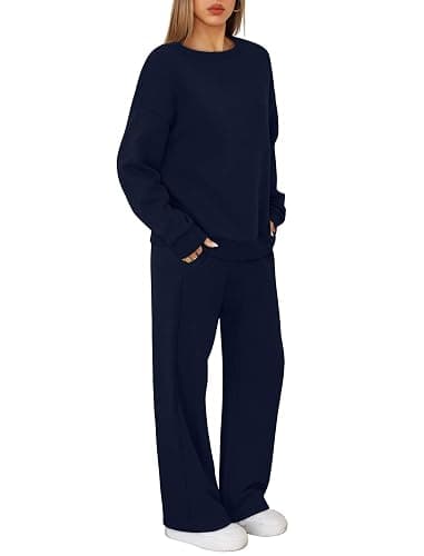 XIEERDUO Sweatsuits Women 2 Piece Outfit Matching Lounge Sets Fall Outfits 2025 Fashion Clothing Crewneck Track Suits thumbnail 4