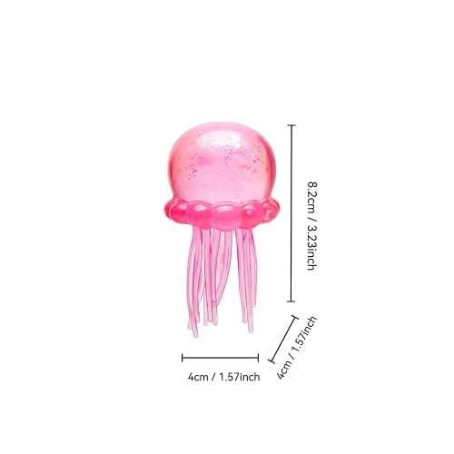 Jellyfish Squeeze Toys, Drop Malt Sugar Balls Relieve Stress, Sensory Toy with a Super Solid Squish for Adult, Squishy Ultra Squishy and Moldable Slow Rise thumbnail 3