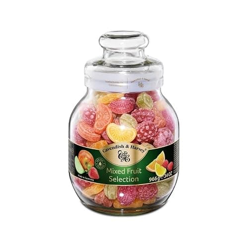 Cavendish & Harvey | Mixed Fruit Hard Candy Drops | 34 Ounce Jar thumbnail 4