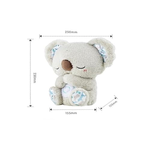 Relief Koala Breathing Stuffed Toy, Anxiety Relief Plush Breathing Animal, Sleeping Koala Plush Breathing with Musical Lights & Rhythmic Breathing Motion thumbnail 3