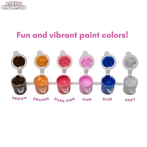 Innovative Designs Gabby’s Dollhouse Canvas Paint Set for Kids with 3 Canvases, Acrylic Paint, Paintbrush, & Easel thumbnail 7