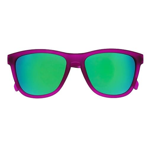 goodr Gardening with a Kraken Polarized Sunglasses, Medium Sized (OG), Dark Purple Translucent Lens with Light Green Mirrored Reflective Lens, UV400 Protection, No Slip, No Bounce thumbnail 2