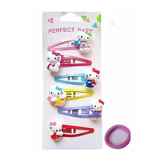 Kitty Cat Hair Accessories for Girls | Kitty Clips Headband Hairpins - Kitty Cat Gifts - Image 1