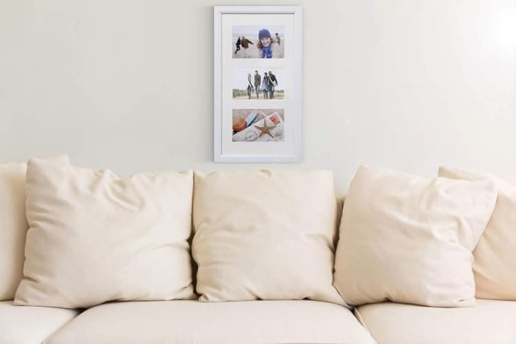 ARPAN Multi Aperture Photo Picture Frame 3, 5 or 6 Aperture (3 Aperture White) thumbnail 2