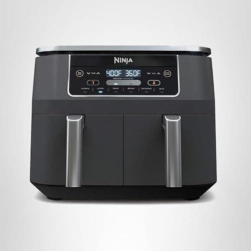 Ninja DZ201 Foodi 8 Quart 6-in-1 DualZone 2-Basket Air Fryer with 2 Independent Frying Baskets, Match Cook & Smart Finish to Roast, Broil, Dehydrate & More for Quick, Easy Meals, Grey thumbnail 15