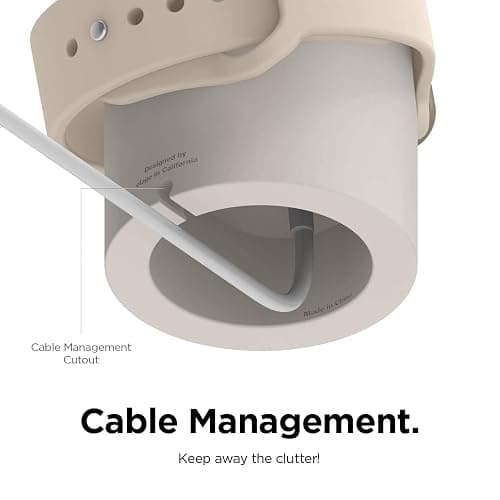 elago W2 Charger Stand Compatible with Apple Watch Series Ultra3/Ultra2/Ultra/11/10/9/8/7/6/5/4/3/2/1/SE3/SE2/SE1 (49mm, 46mm, 45mm, 44mm, 42mm, 41mm, 40mm, 38mm) thumbnail 5