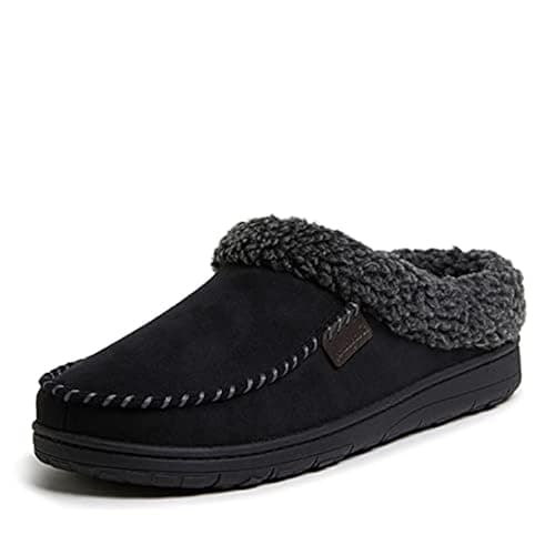 Dearfoams Men’s Brendan Indoor/Outdoor Breathable Memory Foam Clog House Shoe with Wide Widths Slipper - Image 1