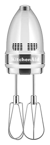 KitchenAid 9-Speed Digital Hand Mixer with Turbo Beater II Accessories and Pro Whisk - White thumbnail 3