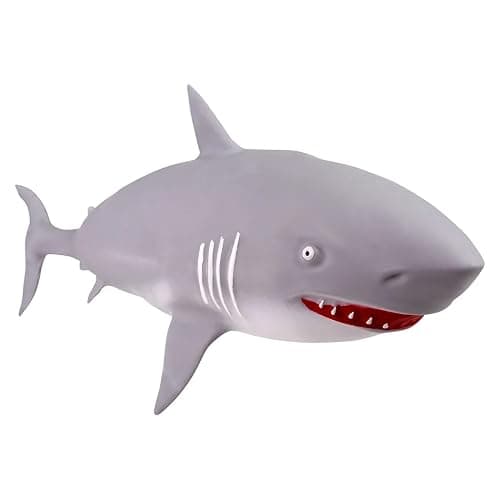 Jumbo 21.5" Shark Squishy Squeeze Stress Ball Soft Fiber Filling - Sensory, Fidget Toy thumbnail 5