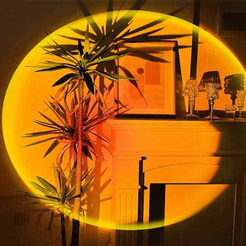Tsrarey Sunset Lamp Projector,180 Degree Rotation Sun Projection Light Led Night Light Floor Lamp with USB Port,Sunset Lamps for Photography Party Bedroom Decor,Christmas Gifts for Women thumbnail 6
