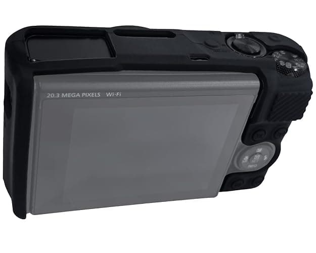 Silicone Camera Case + Screen Protector Compatible for Canon PowerShot SX740 / SX730 Digital Camera(for Accessories),HUIPUXIANG SX740 Camera Soft Case Cover Rubber Camera Sleeve with Removable Black thumbnail 6