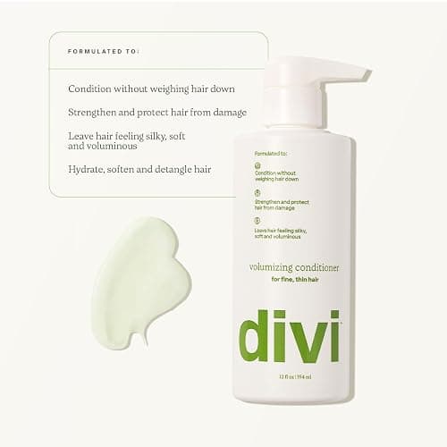 Divi Shampoo and Conditioner Set for Women and Men - Hair Care Duo for All Hair Types, Adds Volume, Lift, and Bounce, Strengthens and Nourishes Hair - Full Size, 2 x 12 Fl Oz thumbnail 4